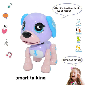 ربات اسباب بازی شارژی سگ سنسوردار بنفش Electronic Robot Dog Smart Pet Purple_اسباب بازی